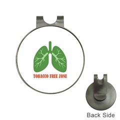 Tobacco Free Zone Hat Clips With Golf Markers by linceazul