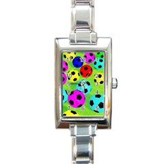 Balls Colors Rectangle Italian Charm Watch by BangZart