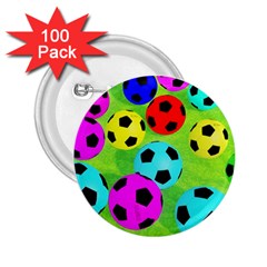 Balls Colors 2 25  Buttons (100 Pack)  by BangZart