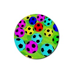 Balls Colors Rubber Round Coaster (4 Pack)  by BangZart