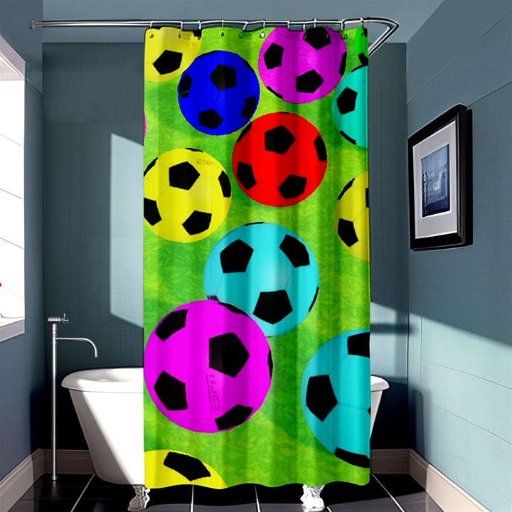 Balls Colors Shower Curtain 36  x 72  (Stall) 