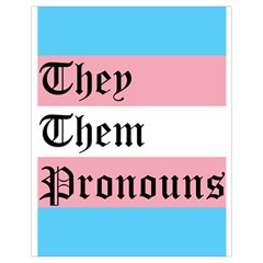 They/them Pronouns Drawstring Bag (small) by TransPrints