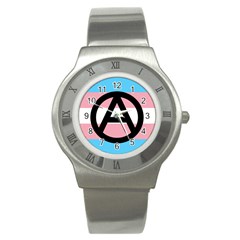 Anarchist Pride Stainless Steel Watch by TransPrints