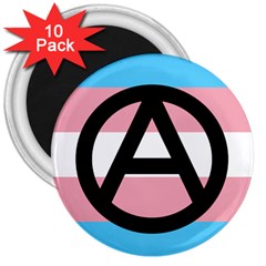 Anarchist Pride 3  Magnets (10 Pack)  by TransPrints