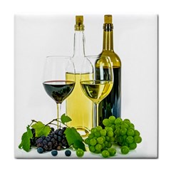 White Wine Red Wine The Bottle Tile Coasters by BangZart