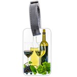 White Wine Red Wine The Bottle Luggage Tags (Two Sides) Front