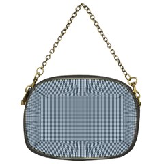 Silent Night Blue Mini Gingham Check Plaid Chain Purses (one Side)  by PodArtist