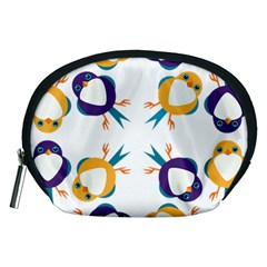 Pattern Circular Birds Accessory Pouches (medium)  by BangZart