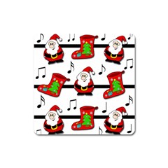 Christmas Song Square Magnet by Valentinaart