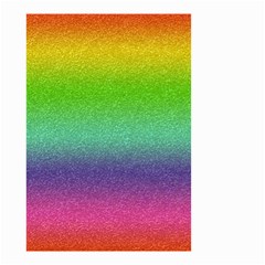 Metallic Rainbow Glitter Texture Small Garden Flag (two Sides) by paulaoliveiradesign