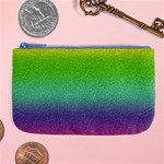 Metallic Rainbow Glitter Texture Large Coin Purse Front