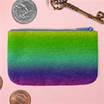 Metallic Rainbow Glitter Texture Large Coin Purse Back