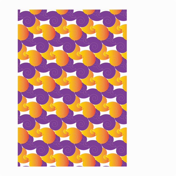 purple and yellow Abstract pattern Small Garden Flag (Two Sides)