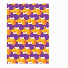 Purple And Yellow Abstract Pattern Large Garden Flag (two Sides) by paulaoliveiradesign