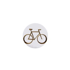 Elegant Gold Look Bicycle Cycling  1  Mini Buttons by yoursparklingshop