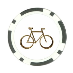 Elegant Gold Look Bicycle Cycling  Poker Chip Card Guard by yoursparklingshop