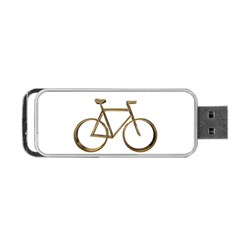 Elegant Gold Look Bicycle Cycling  Portable Usb Flash (two Sides) by yoursparklingshop