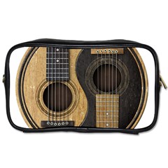 Old And Worn Acoustic Guitars Yin Yang Toiletries Bags 2-side by JeffBartels