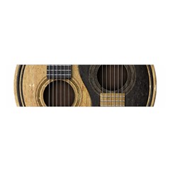 Old And Worn Acoustic Guitars Yin Yang Satin Scarf (oblong) by JeffBartels