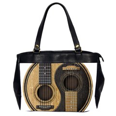 Old And Worn Acoustic Guitars Yin Yang Office Handbags (2 Sides)  by JeffBartels