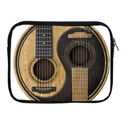 Old And Worn Acoustic Guitars Yin Yang Apple Ipad 2/3/4 Zipper Cases by JeffBartels