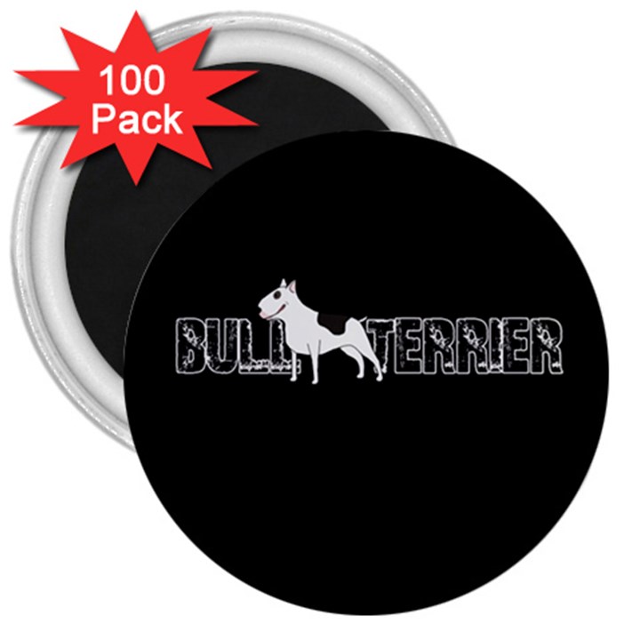 Bull terrier  3  Magnets (100 pack)