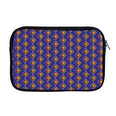 Blue Geometric Losangle Pattern Apple Macbook Pro 17  Zipper Case by paulaoliveiradesign