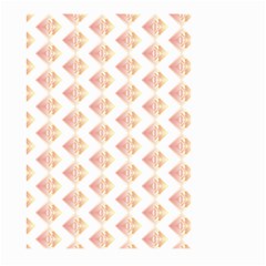 Geometric Losangle Pattern Rosy Large Garden Flag (two Sides) by paulaoliveiradesign