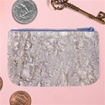 Off White Lace Pattern Large Coin Purse Back