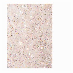 White Sparkle Glitter Pattern Large Garden Flag (two Sides) by paulaoliveiradesign