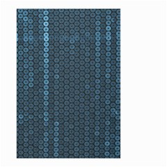 Blue Sparkly Sequin Texture Small Garden Flag (two Sides) by paulaoliveiradesign