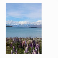 Lake Tekapo New Zealand Landscape Photography Large Garden Flag (two Sides) by paulaoliveiradesign