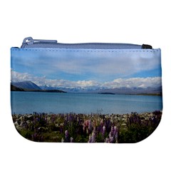 Lake Tekapo New Zealand Landscape Photography Large Coin Purse by paulaoliveiradesign