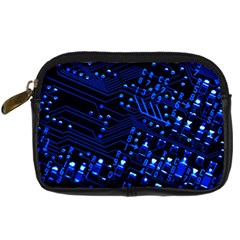 Blue Circuit Technology Image Digital Camera Cases by BangZart