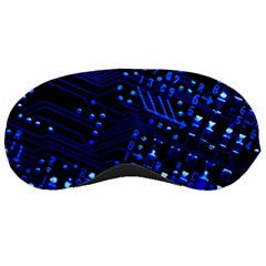 Blue Circuit Technology Image Sleeping Masks by BangZart