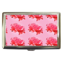 Pink Floral Pattern Cigarette Money Cases by paulaoliveiradesign