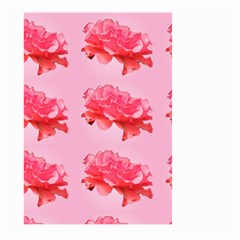 Pink Floral Pattern Large Garden Flag (two Sides) by paulaoliveiradesign