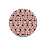 Black Stars Pattern Magnet 3  (Round) Front