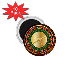 Casino Roulette Clipart 1 75  Magnets (10 Pack)  by BangZart