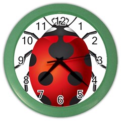 Ladybug Insects Color Wall Clocks by BangZart