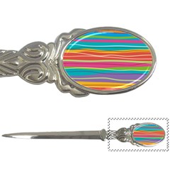 Colorful Horizontal Lines Background Letter Openers by TastefulDesigns