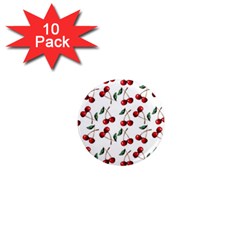 Cherry Red 1  Mini Magnet (10 Pack)  by Kathrinlegg