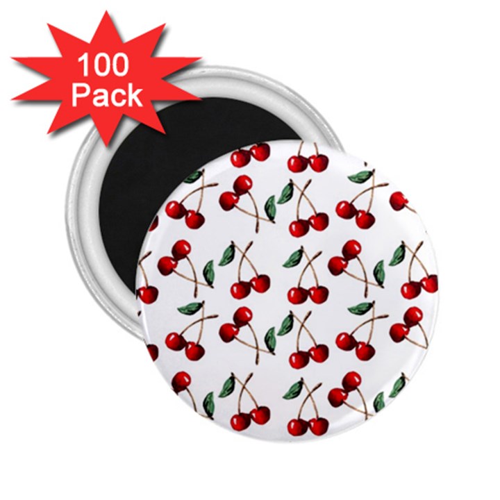 Cherry Red 2.25  Magnets (100 pack) 