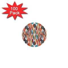 Colorful Geometric Abstract 1  Mini Buttons (100 Pack)  by linceazul