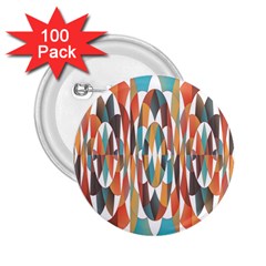 Colorful Geometric Abstract 2 25  Buttons (100 Pack)  by linceazul