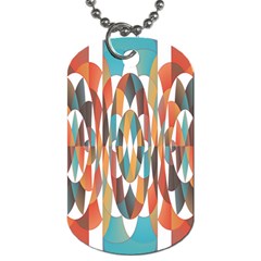 Colorful Geometric Abstract Dog Tag (one Side) by linceazul