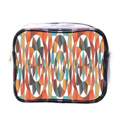 Colorful Geometric Abstract Mini Toiletries Bags by linceazul