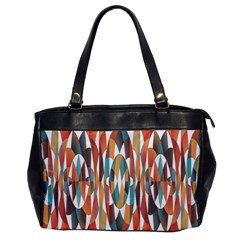 Colorful Geometric Abstract Office Handbags by linceazul