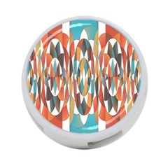 Colorful Geometric Abstract 4-port Usb Hub (two Sides)  by linceazul