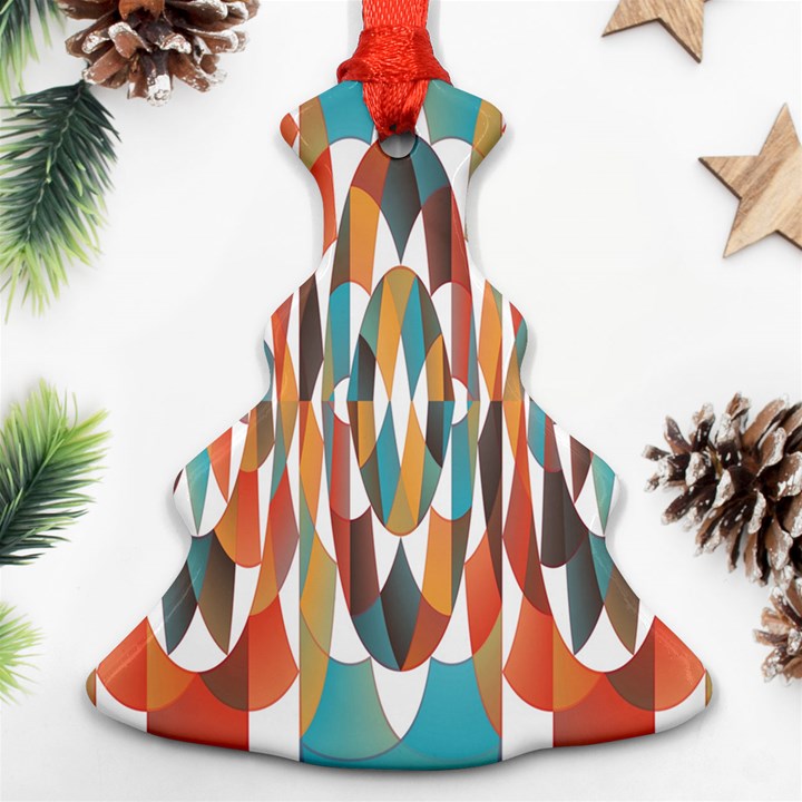 Colorful Geometric Abstract Ornament (Christmas Tree) 